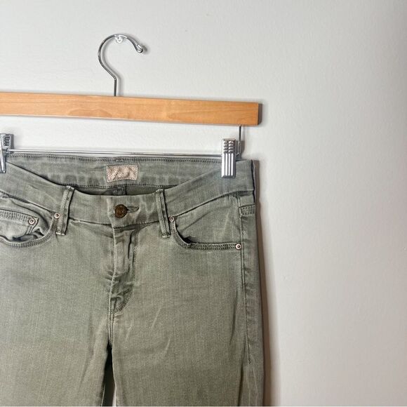 Mother The Looker Zip Ankle Jeans in Sherwood Forest - Picture 4 of 9